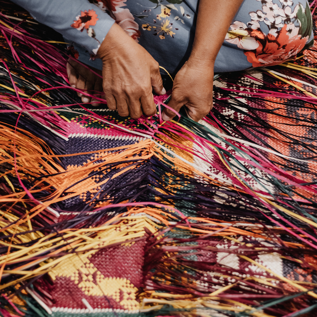 Rwanda Handmade Agaseke Baskets 12" & 6"