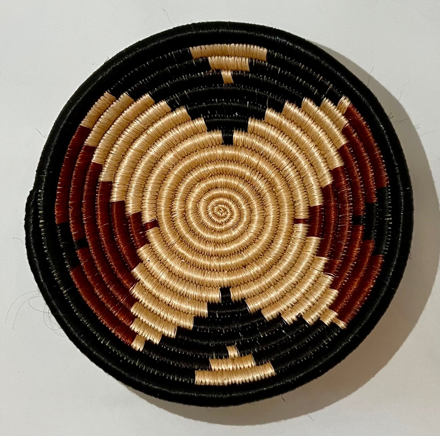 Rwanda Handmade Agaseke Baskets 12" & 6"