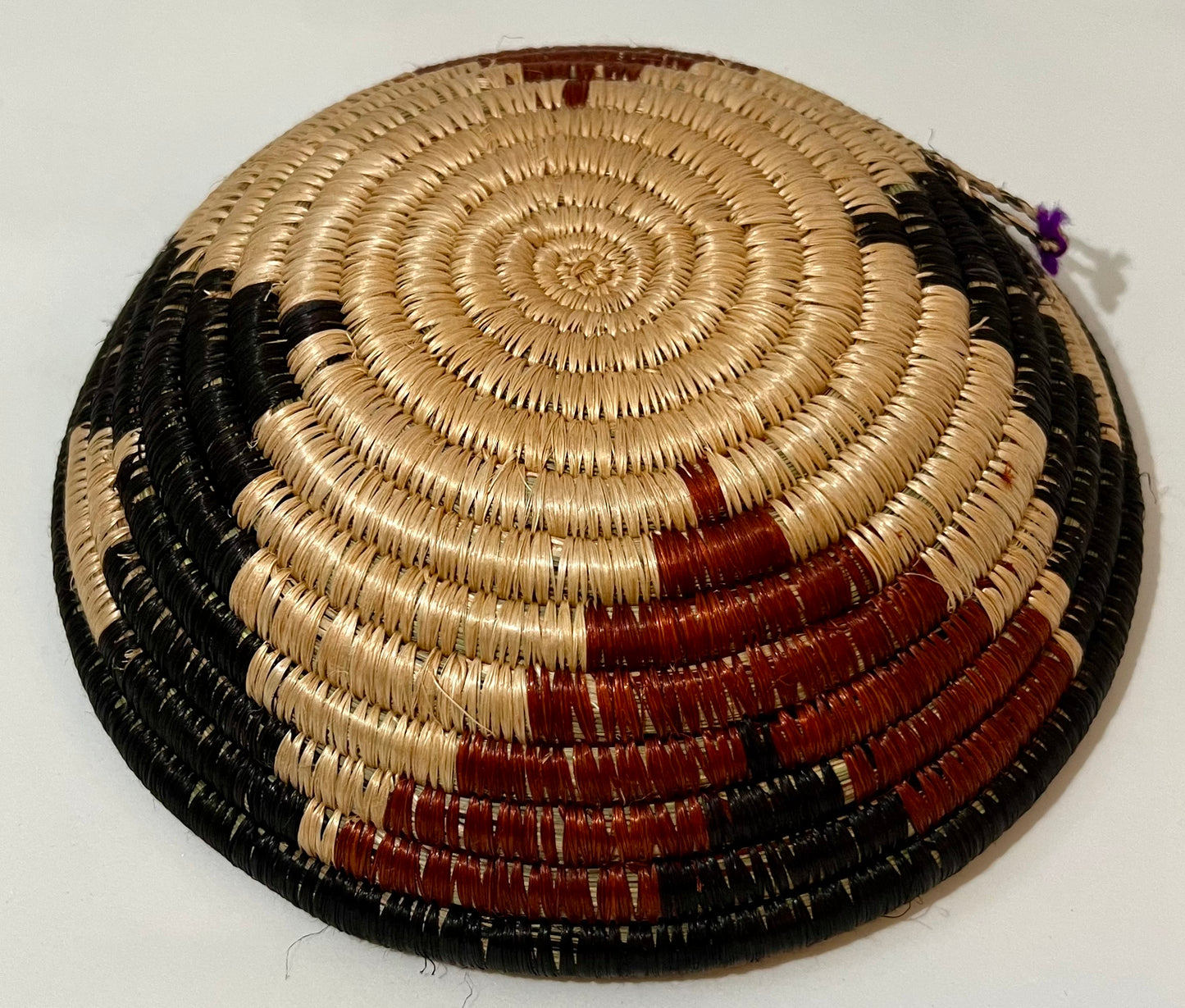Rwanda Handmade Agaseke Baskets 12" & 6"