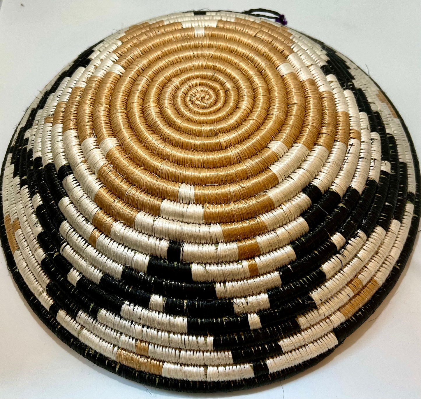 Rwanda Handmade Agaseke Baskets 12" & 6"