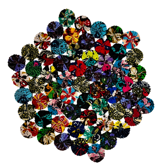 Rwanda Handmade Cloth Trivet Recycled Bottle Caps