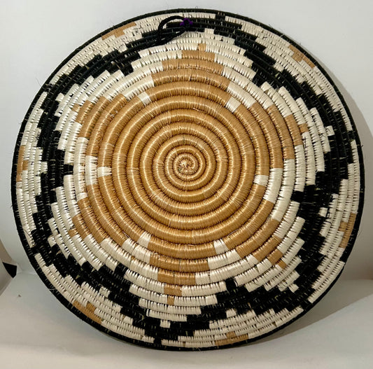 Rwanda Handmade Agaseke Baskets 12" & 6"