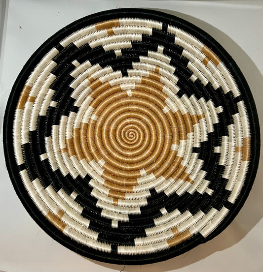 Rwanda Handmade Agaseke Baskets 12" & 6"