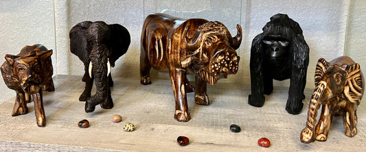 Rwanda Hand Carved African Safari Animals